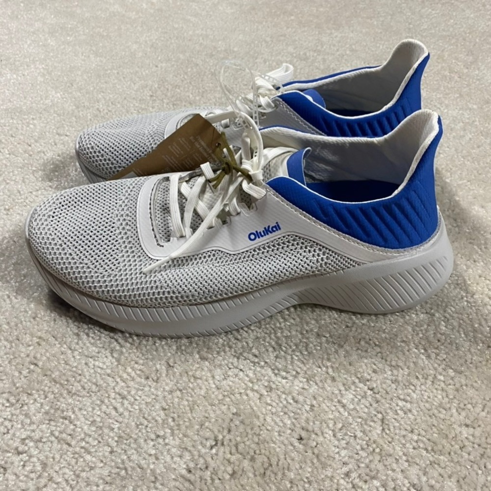 OluKai Shoes Island Hopper Mens 9  Blue Mesh Sneakers 10543-6LXB Lightweight